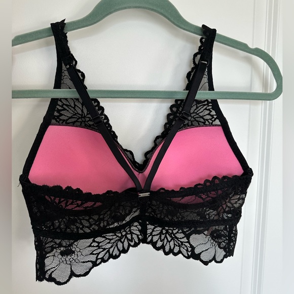 VS PINK Black Lace Bralette - Picture 4 of 6